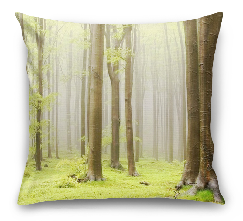 3D Подушка «Зеленый лес»  вид 7